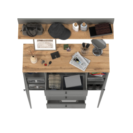 Остин комод четыре ящика и две дверки и полка навесная