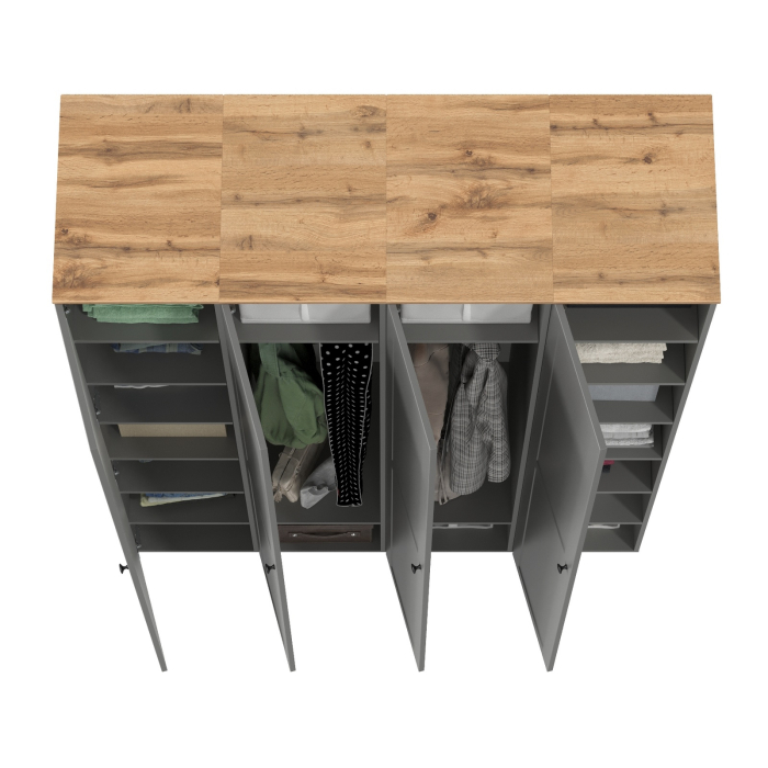 Прихожие, Набор шкаф-пеналов 4 штуки для прихожей Остин