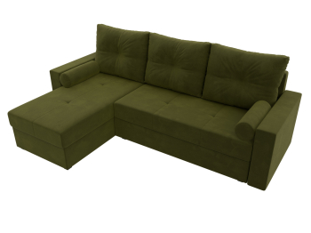 Диван угловой Верона Лайт левый угол, микровельвет