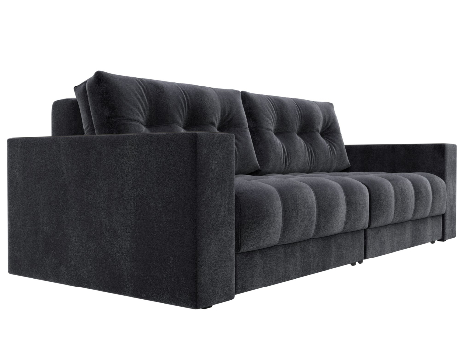 Диваны еврокнижки, Диван прямой с декором Лига-049 НПБ, велюр TOWER