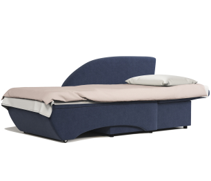 Кушетка Трио правый, велюр