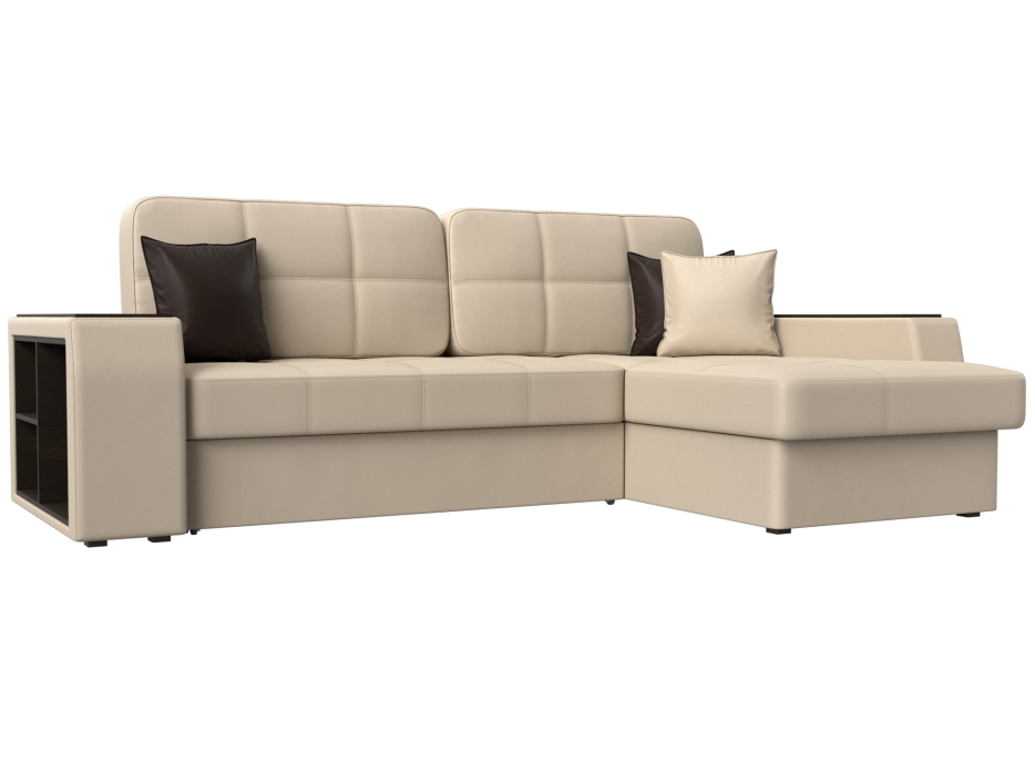 Диваны угловые в гостиную, Угловой диван Брюссель правый угол, экокожа