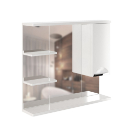 Шкаф навесной ЭТЬЕН-80 правый с подсветкой (ПВХ)