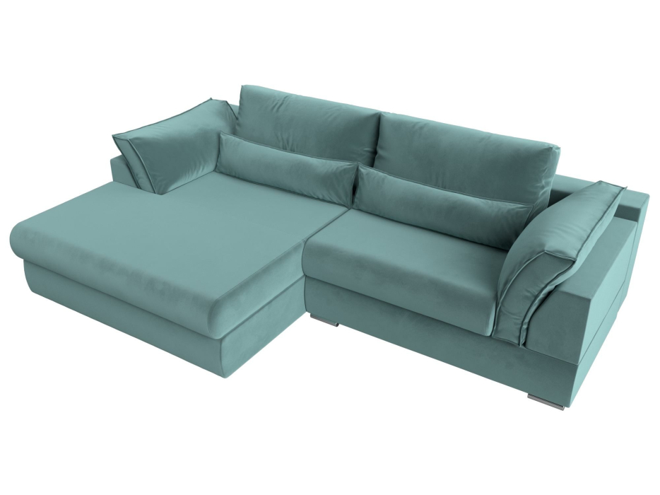 Диваны угловые в гостиную, Угловой диван Пекин угол левый, велюр