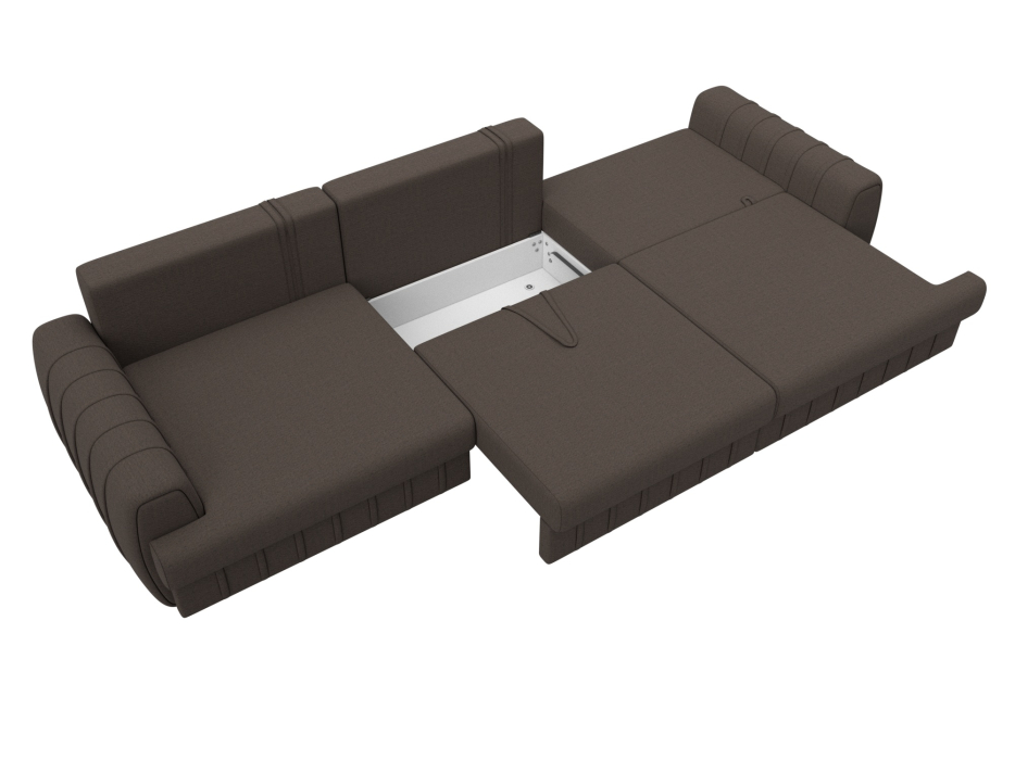 Диваны еврокнижки, Диван прямой Лига-057 НПБ Лонг, рогожка Амур