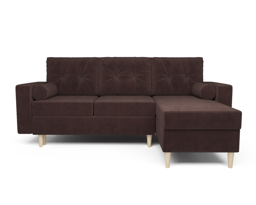 Диваны угловые в гостиную, Угловой диван Честер, велюр