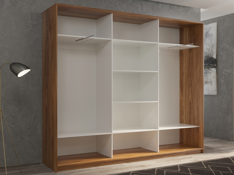 Шкафы-купе 3-х дверные, Шкаф-купе 3х дверный Кааппи 12 210х45