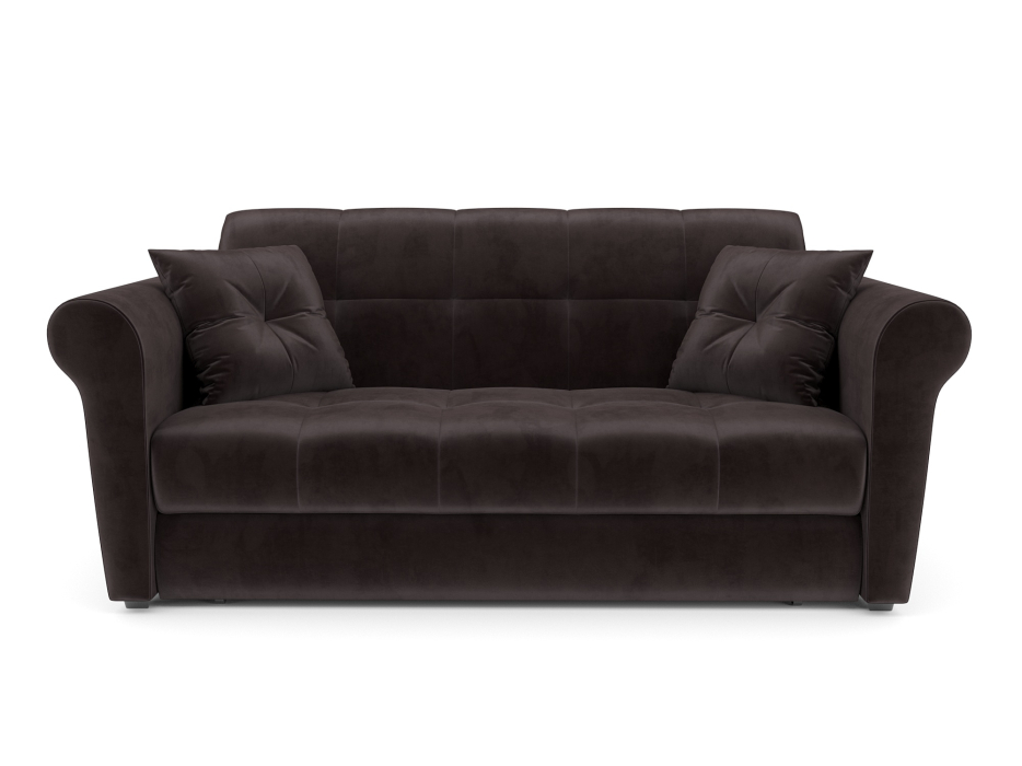 Диваны с ящиком для белья, Диван аккордеон Гранд ППУ 155х200 Бархат