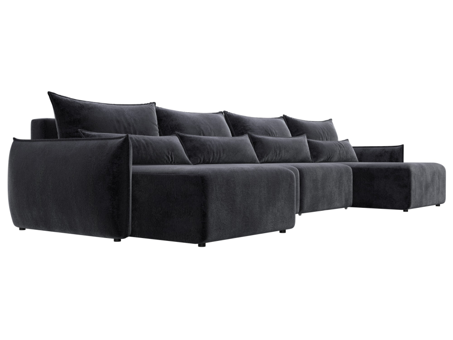 Диваны еврокнижки, Диван П-образный Лига-051 НПБ Лонг, велюр TOWER