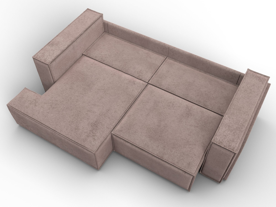 Диваны угловые в гостиную, Диван угловой Лига-061 угол левый, велюр TOWER