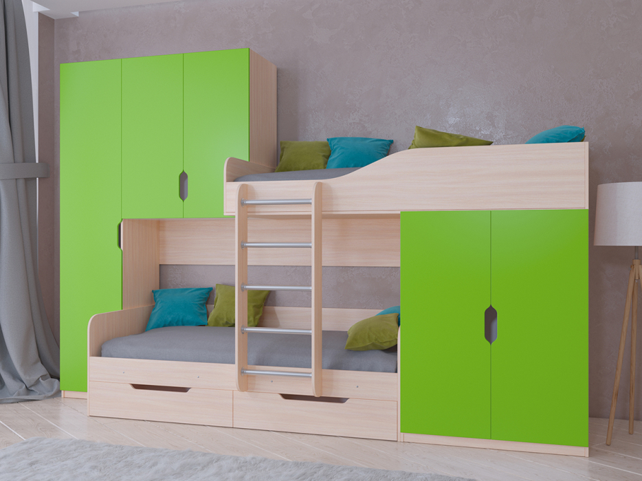 Для подростков, Кровать двухъярусная Лео