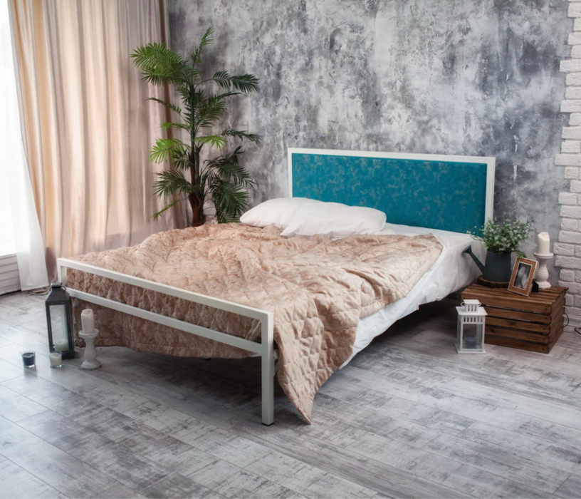 Кровати 120 см, Кровать в стиле лофт Лоренцо 1.2 (Белый)