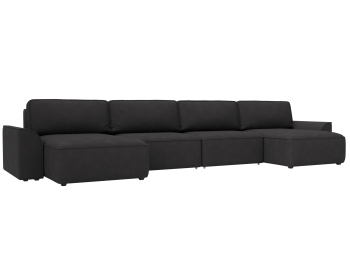 Диван п-образный Лига-048 НПБ лонг, замша JOLY