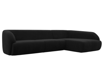 Диван угловой Лига-041 правый угол, микровельвет