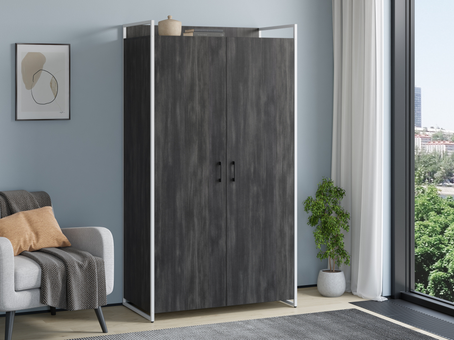 Шкафы двухстворчатые, Шкаф Urban Лофт 01 Белый