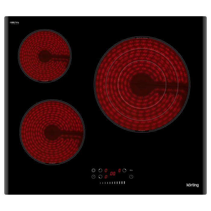 Встраиваемые варочные панели, Варочная панель электрическая Korting HK 6351 B3