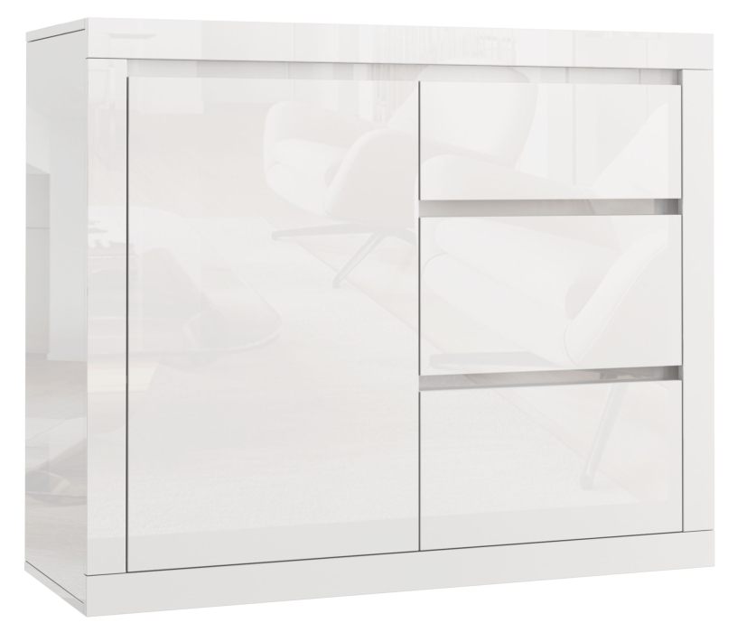 Комоды, Комод с 3-мя ящиками, 107х90х40 см Спайс