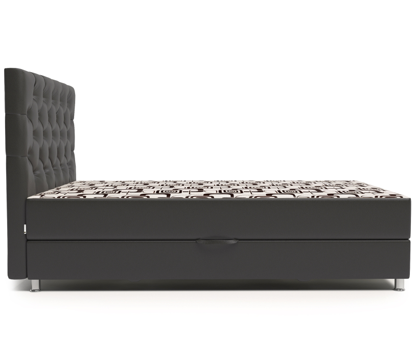 Мягкая кровать, Кровать тахта Шармэль Люкс 160 с подъемным механизмом, шенилл / экокожа