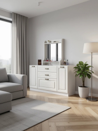 Широкий комод Ливерпуль с зеркалом