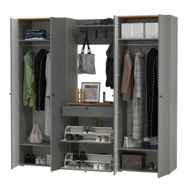 Два шкафа для одежды в прихожую с обувницей и вешалкой для одежды Остин