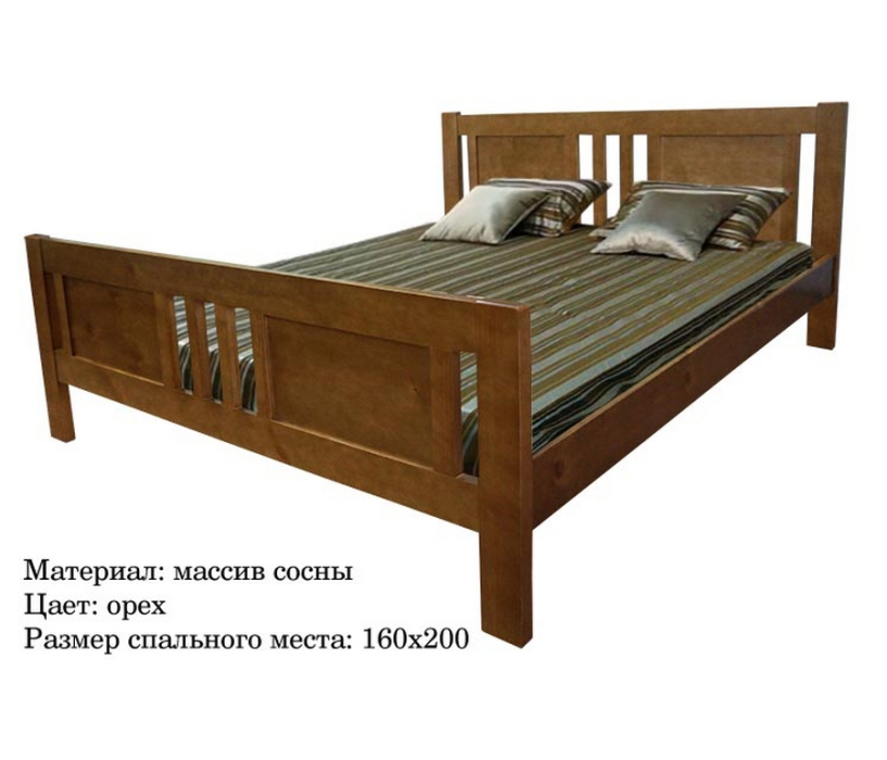 Кровати, Кровать деревянная Марика 1600х2000