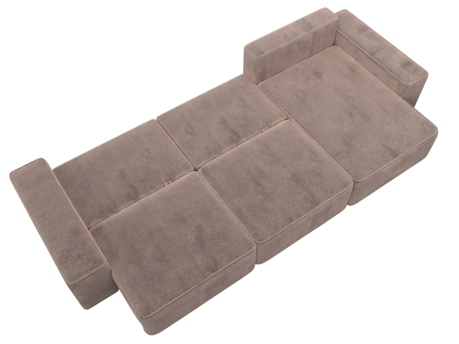 Диваны угловые в гостиную, Диван угловой Лига-074 угол универсальный, велюр TOWER