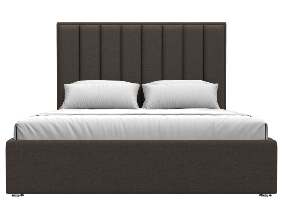 Мягкая кровать, Кровать интерьерная Афродита 160, рогожка Амур