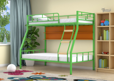 Для подростков, Двухъярусная кровать Радуга полка оранжевый