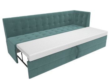 Кухонный диван Бриз с углом справа, велюр