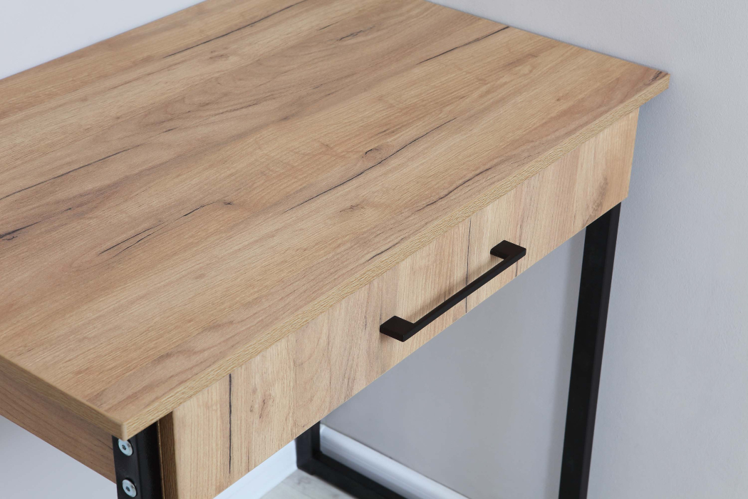 Прямые, Стол письменный с ящиком на металлокаркасе