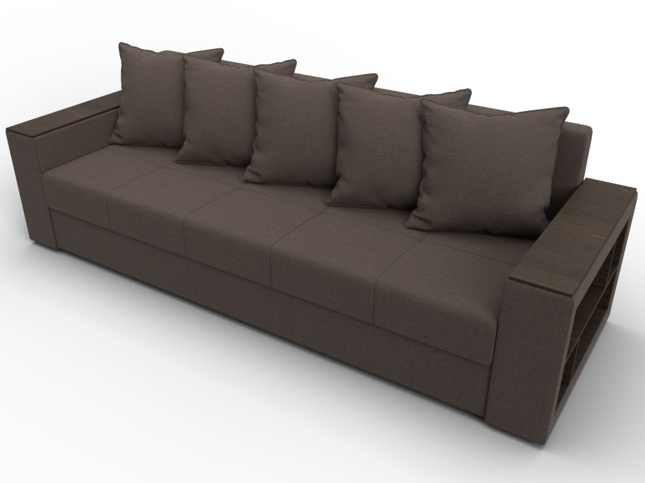 Диваны кровати со спальным местом, Диван прямой Дубай Лайт, рогожка Амур