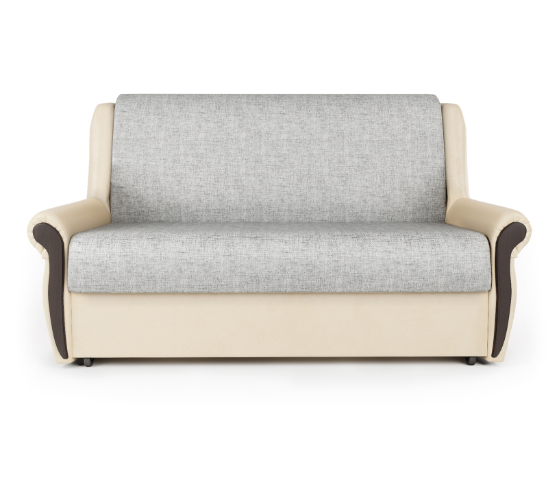 Диваны с ящиком для белья, Диван-кровать Аккорд М 160, экокожа/шенилл