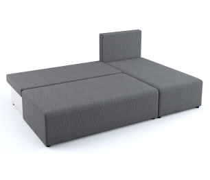 Угловой диван-кровать Комо, рогожка