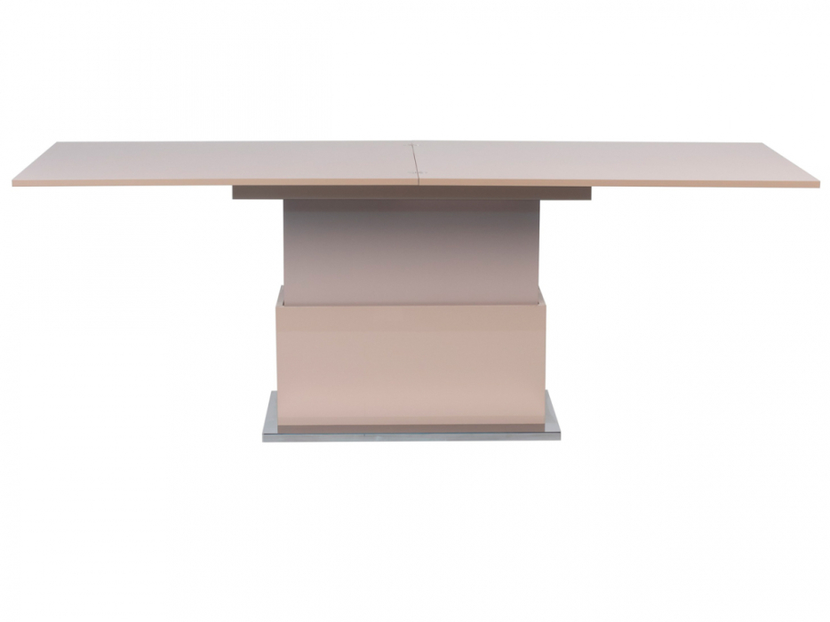 Обеденные столы, Стол-трансформер Slide (глянец/опоры нержавеющая сталь)