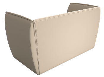 Прямой диван Бергамо 2-х местный, экокожа