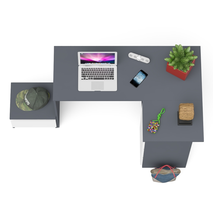 Угловые, Угловой компьютерный стол Мори МС-16 правый с тумбой ТМП400