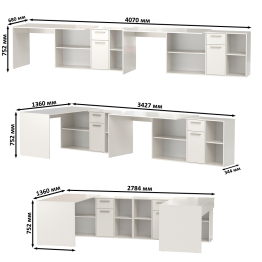 Столы трансформер-письменные Лайт 2х03.245F