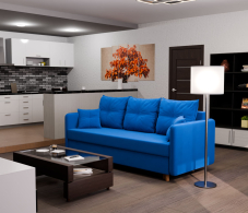 Диваны еврокнижки, Прямой диван Лотос,еврокнижка,велюр