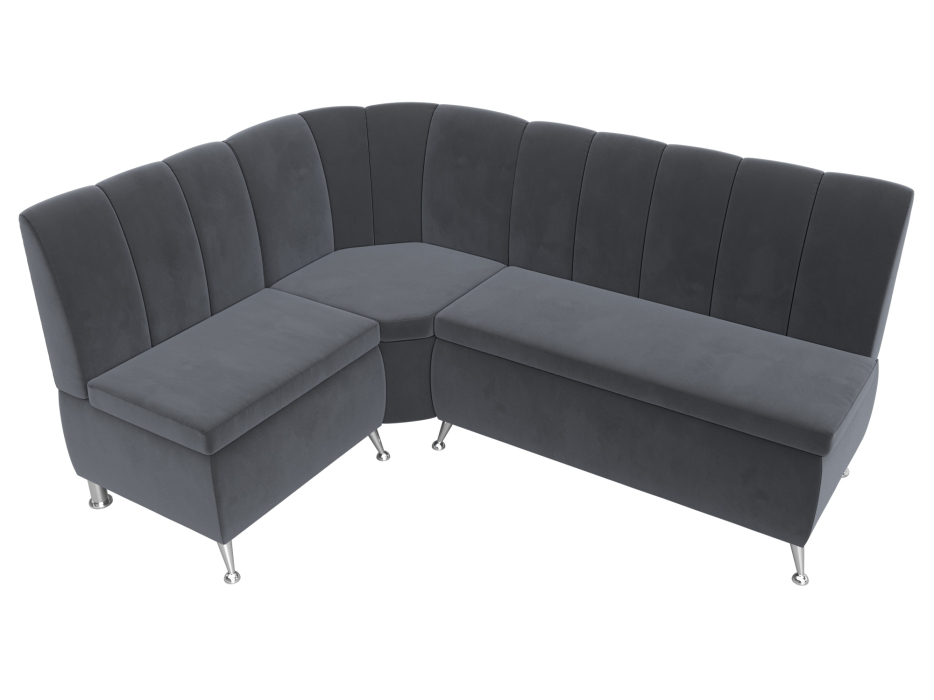 Диваны угловые кухонные, Диван кухонный прямой Кантри левый угол, велюр