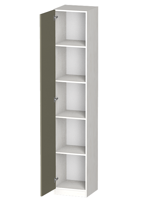 Шкафы одностворчатые, Распашной шкаф Лайф с полками 40*40*215 Северное дерево