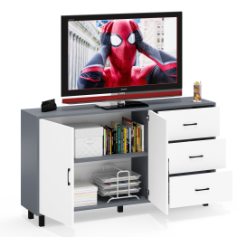 Широкий тумба-комод с ящиками и дверками РВК 123-1604