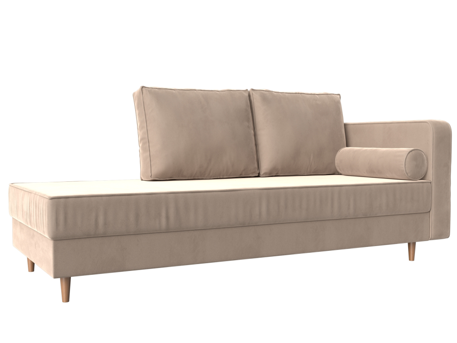 Кушетка кровать, Кушетка Прайм, велюр, правый угол