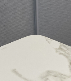 Стол Kenner AZ1400 раздвижной, керамика , опоры белые