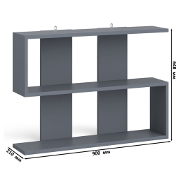 Комод 10-ть ящиков Мори МК1200.10 с компьютерным столом МС-1 левый и полкой