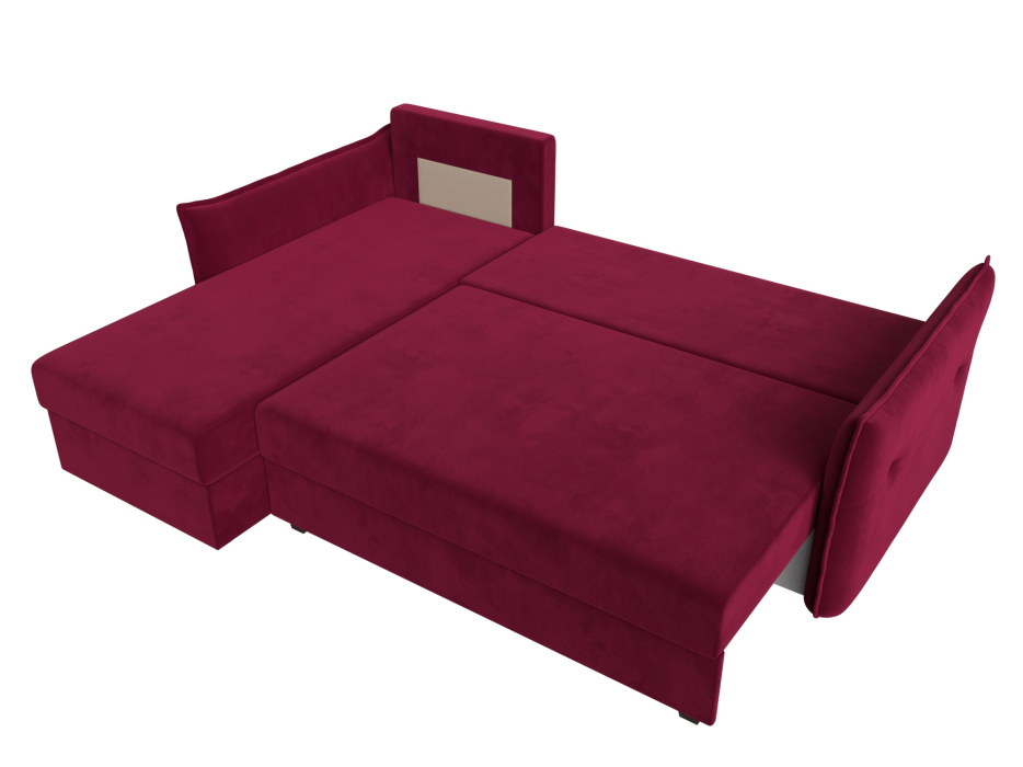 Диваны угловые в гостиную, Угловой диван Лига-004 левый угол, микровельвет