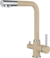 Смесители, Смеситель GranFest для кухни Г-обр с краном питьевой воды