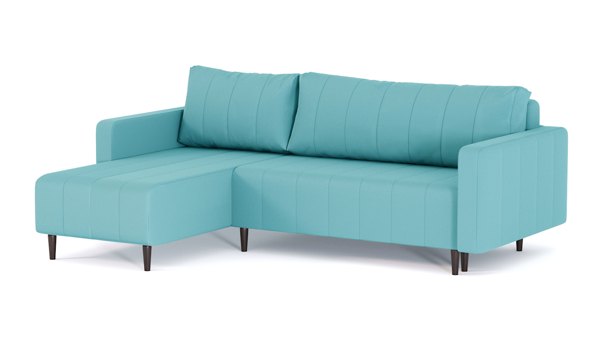 Диваны угловые в гостиную, Диван-кровать угловой Мартиника пантограф, велюр