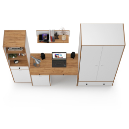 Молодёжная мебельная стенка Вуди № 22