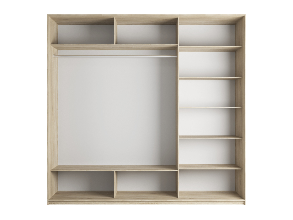 Шкафы-купе 3-х дверные, Шкаф-купе Прайм 3-х дверный Стекла хаки/Доводчики 210х57х230