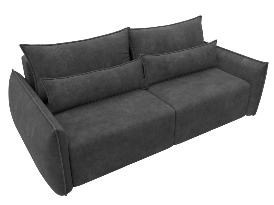 Диваны еврокнижки, Диван прямой Лига-051 НПБ, велюр BRUT